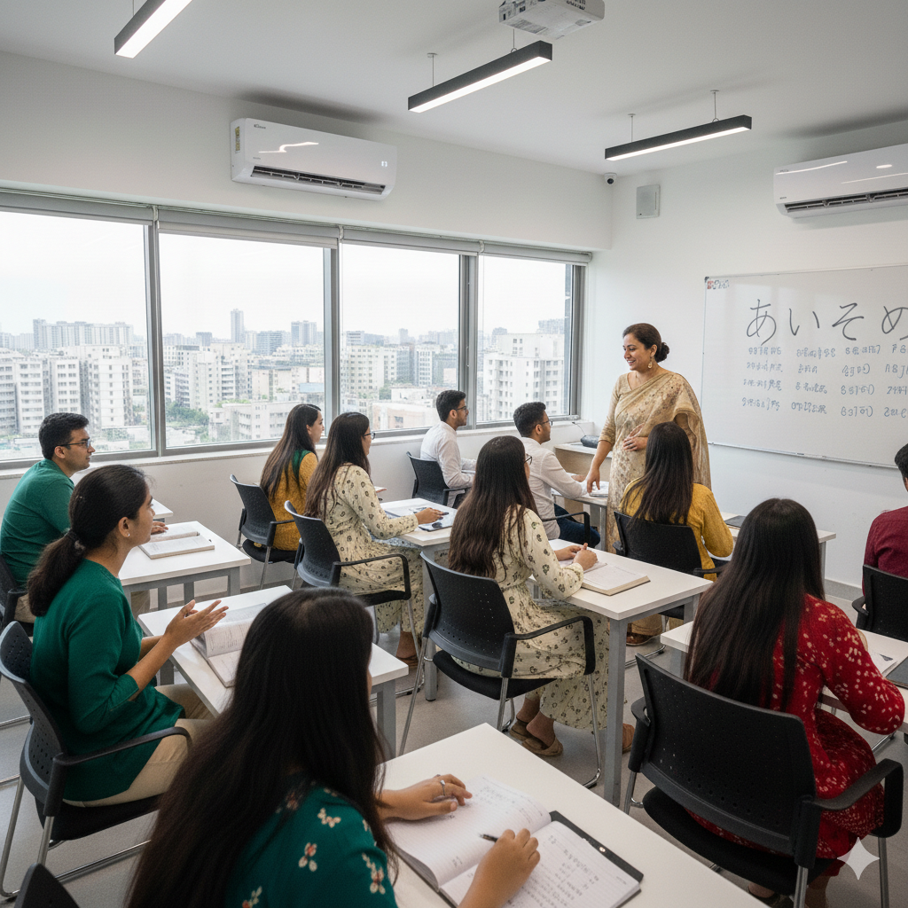 Japanese language intermediate class
